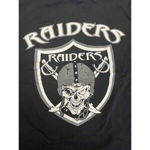 JNCO Jeans Mens Oakland Raiders Skull Graphic T-Shirt Black XL NFL‎ Football Tee